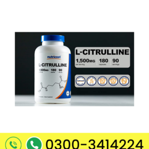 Nutricost L-Citrulline 1500mg – Muscle Recovery & Blood Flow Support