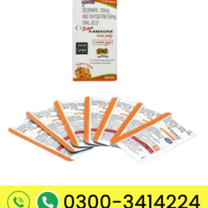 Kamagra Oral Jelly 100mg + 60mg (Sildenafil & Dapoxetine) – 7 Sachets Pack